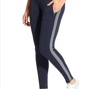 Athleta Street to Summit Women's Navy and Gray Athletic Leggings S